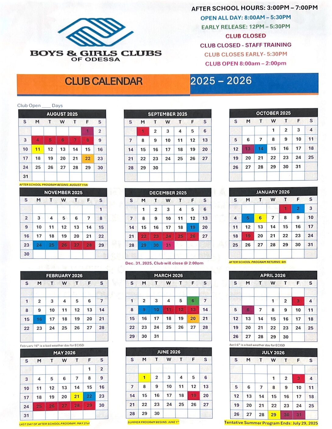 Boys & Girls Club Calenda (1)